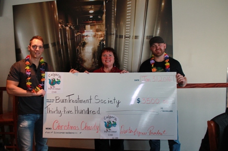 Calgary Parrot Head Club - Funds raised for Calgary Firefighter Burn Treament Society