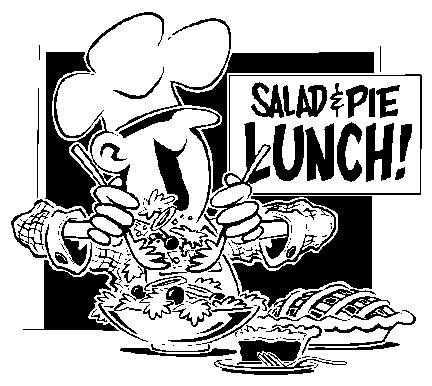 Salad and Pie Lunch